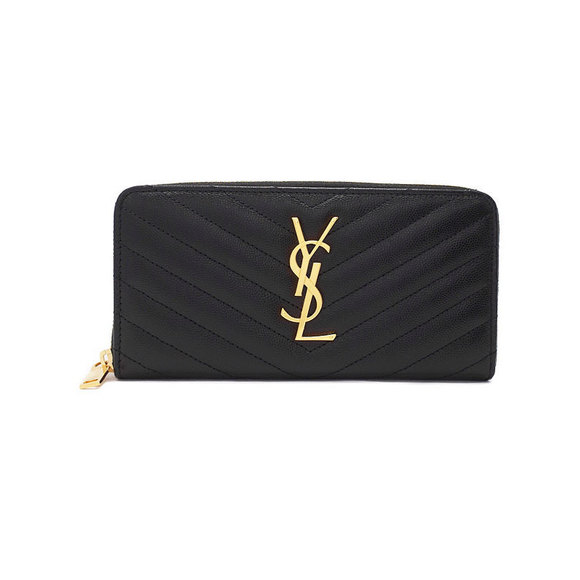 Saint Laurent Monogram Full Zip Paris Wallet - Picture 1 of 5